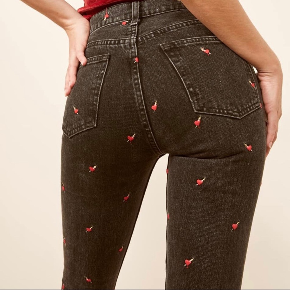 Reformation Julia high cigarette jeans in heart